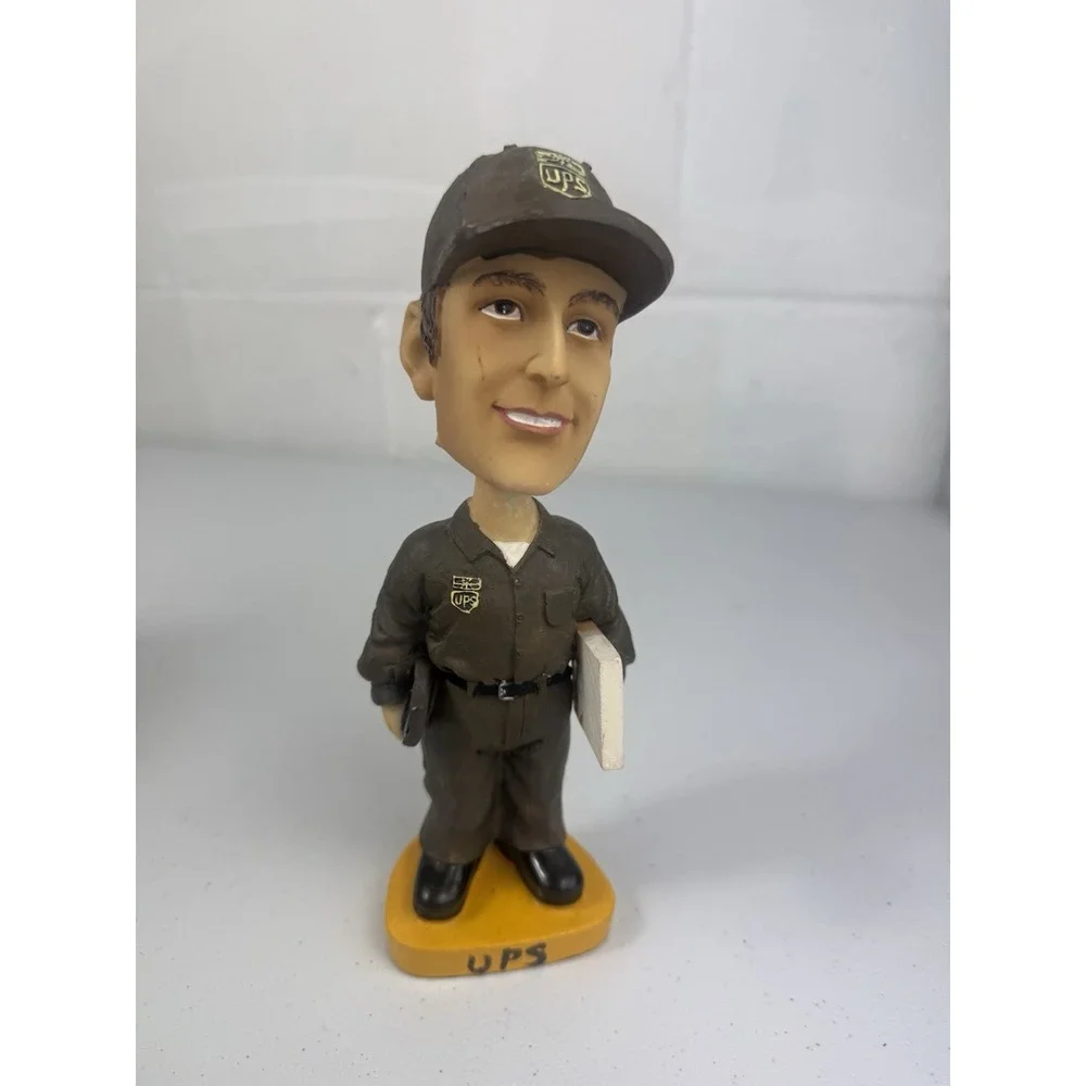 UPS Bobble head Delivery Driver United Parcel Service vintage No Box